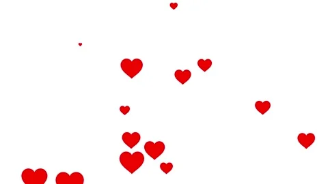 Live streaming style Heart particles animation. 스톡 동영상 316745540