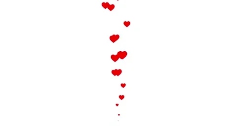 Live streaming style Heart particles animation. 库存影片 316745712