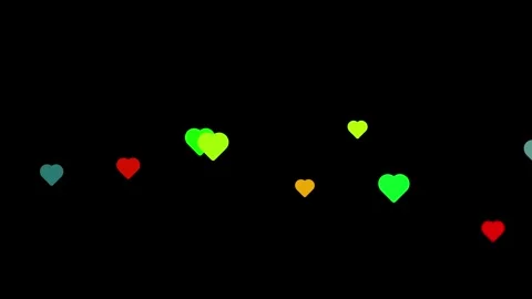 Live streaming style Heart particles animation. Video stock 316746557
