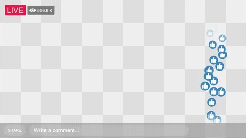 Live Streaming with video views increasing and emoticon icon Video stock 148569647