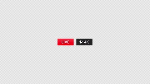 Live streaming views counter animation with transparent background Stock Footage 334518697