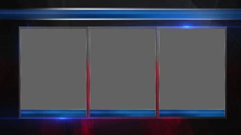 Live-Studio 3 screens Stock Footage 311800549