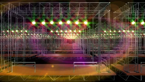 Live studio stage light glow loop animation Video stock 146503680