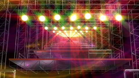 Live studio stage light glow loop animation Vídeo Stock 146503847