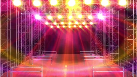 Live studio stage light glow loop animation Vídeo Stock 146503903