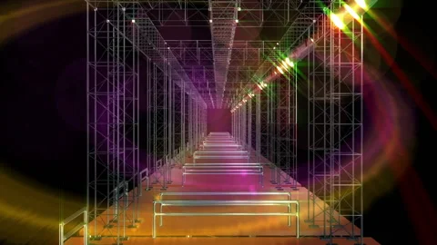 Live studio stage light glow loop animation Stock Footage 146503912