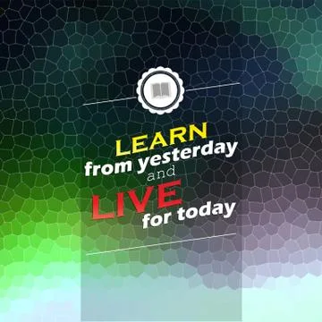 Live for today Illustrazione stock