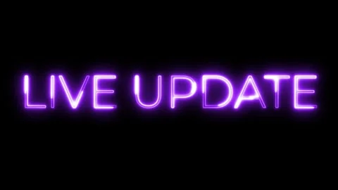 Live Update Neon Text Animation Stock Footage 318335723