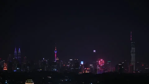 Live video footage capturing the 66th Independence Day of Malaysia featurin.. Stock Footage 249686426