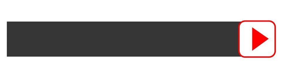 Live video streaming play button rectangular shape. Stream icon vector template Stockillustratie