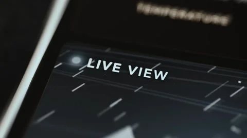 Live View Environmental Graph On Scientific Monitoring Tablet 4K Stock Footage 341312675