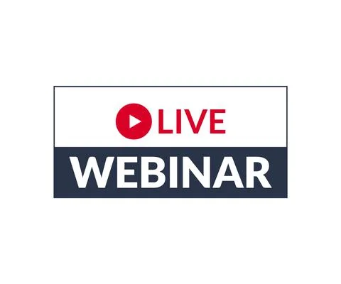 Live webinar banner Stock Illustration