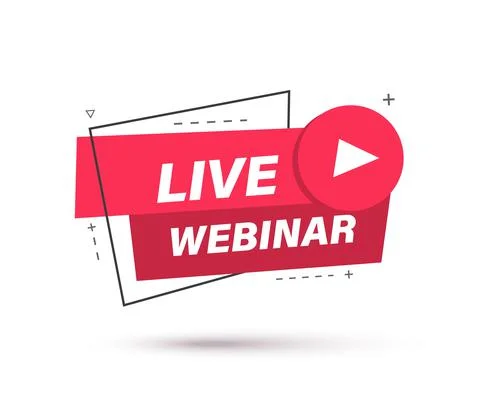 Live webinar banner Stock Illustration