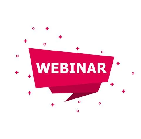 Live Webinar Button, icon, emblem label Vector illustration isolated on white Stock Illustration