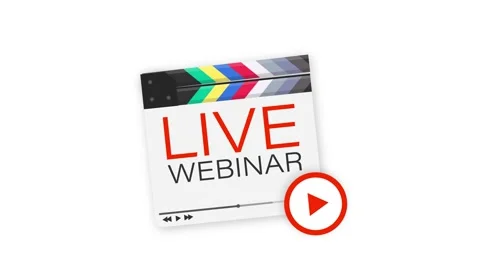 Live Webinar Button, icon. Motion graphics. Stock Footage 150652784