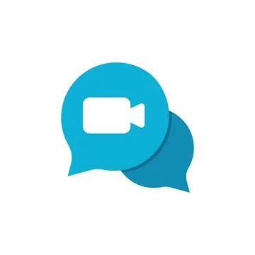 Live webinar icon in flat style. Online training vector illustration on isola Stock Illustration