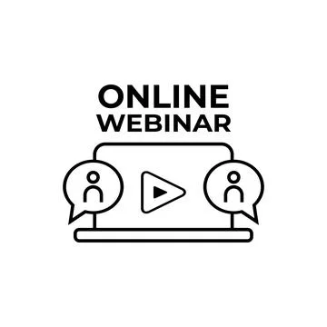 Live webinar icon in simple style. Stock Illustration
