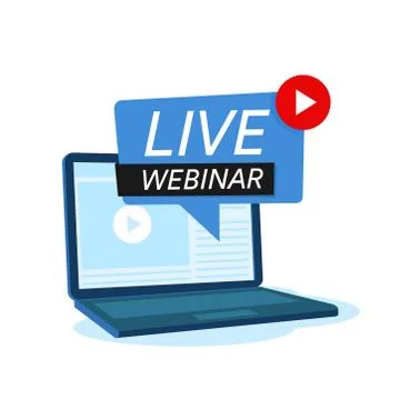 Live Webinar 스톡 일러스트