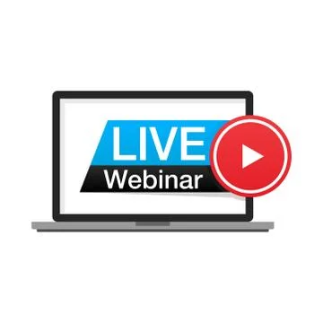 Live Webinar 스톡 일러스트