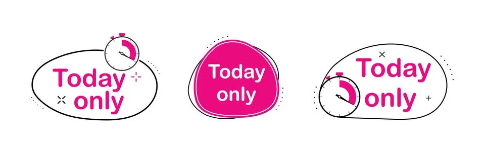 Live Webinar Label Set. Stream and meeting emblems Stock Illustration