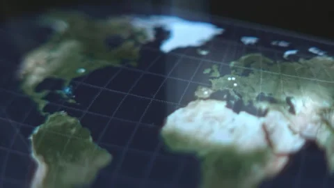 Live World Map of Cyber attacks 스톡 동영상 304576678