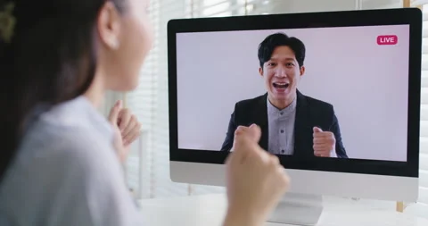 Live young CEO town hall build trust and recognition remote workforce. 스톡 동영상 171442016