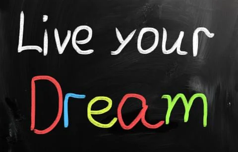 Live your dream Stock-Illustration