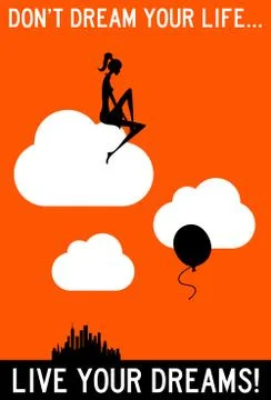 Live your dreams Stock-Illustration