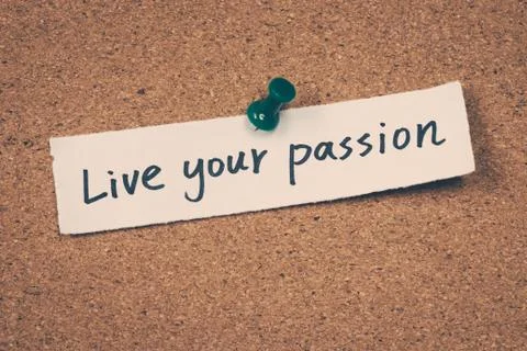Live your passion Stock Photos