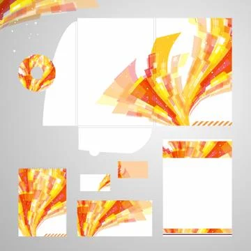 Lively Corporate Identity Vector Stock Illustration