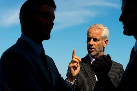 Lively discussion Stock Photos
