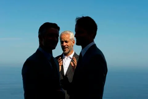 Lively discussion Stock Photos