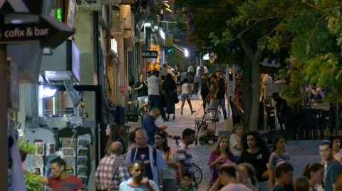 Lively Jerusalem Night 스톡 동영상 52680356