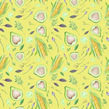 Lively Vegetables Background Stock Illustration