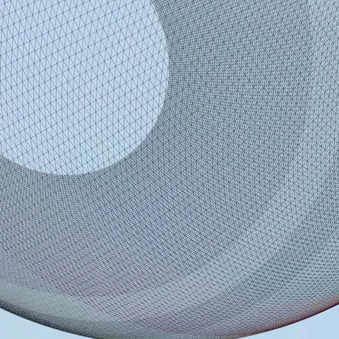 Lively visual energy geometric globe field abstract background with a topologica Stock Footage 339315097