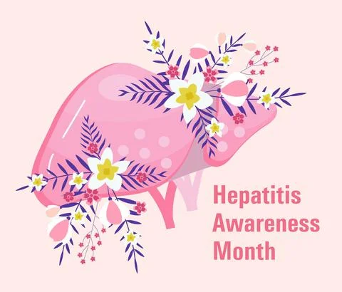 Liver awareness moth concept vector. Medical event is celebrated in October.  Stock Illustration