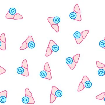 Liver cancer vector seamless pattern sign イラスト素材