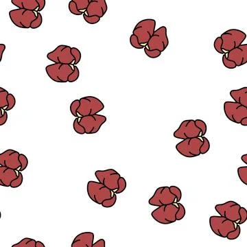 Liver chicken vector seamless pattern 스톡 일러스트