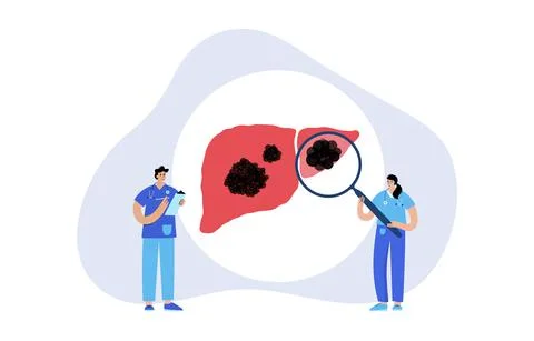 Liver disease concept Illustrazione stock