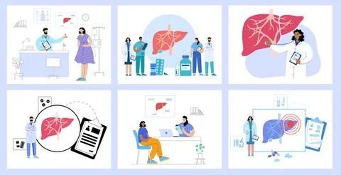 Liver disease concept Stock Illustration