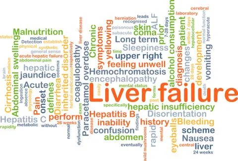 Liver failure background concept Stock Illustration
