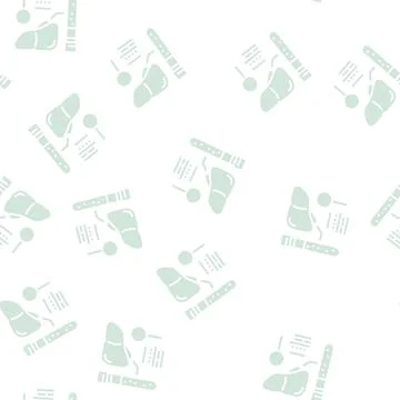 Liver function test hepatitis glyph seamless pattern Stock Illustration