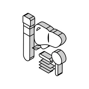 Liver function test hepatitis isometric icon vector illustration Stock Illustration