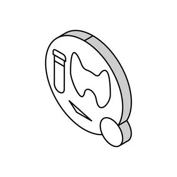 Liver function tests health check isometric icon vector illustration Stock Illustration