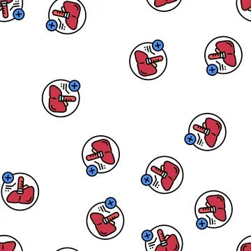 Liver function tests health check vector seamless pattern Stock Illustration