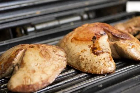 Liver on the gril Stock Photos