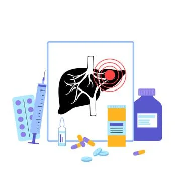 Liver Template Concept Stock Illustration