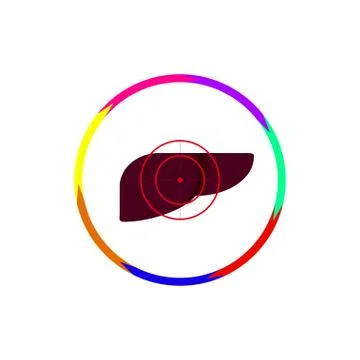 The liver is under the gun Illustrazione stock