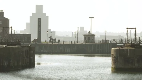 Liverpool Albert Dock Video stock 85556555