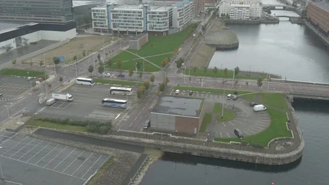 Liverpool Albert Dock Parking Stock Footage 102431818